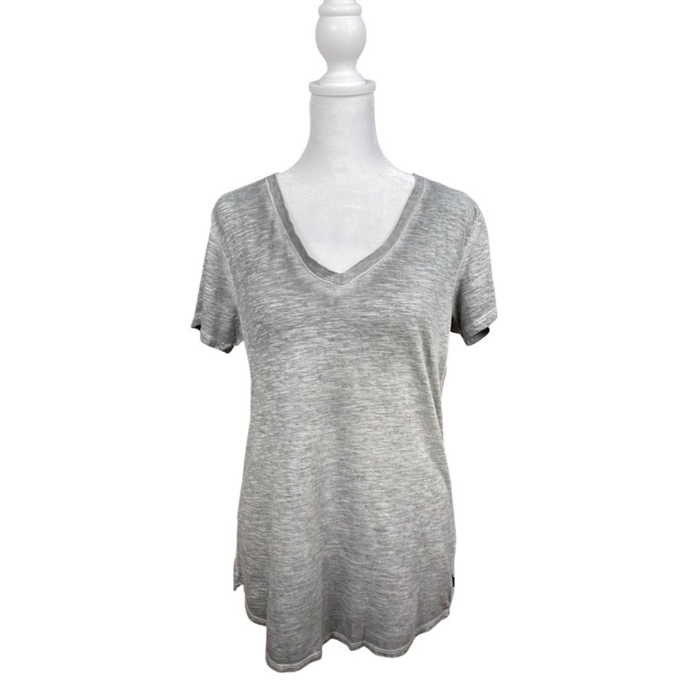 North Face Women’s Gray Short Sleeve Shirt Ombré Size Medium